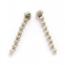 LONG DROP EARRING SILVER
