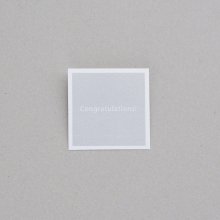 [セルフラッピングキット]CARD “Congratulations” WHITE