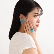 PETAL PIERCE TURQUOISE BLUE ORANGE