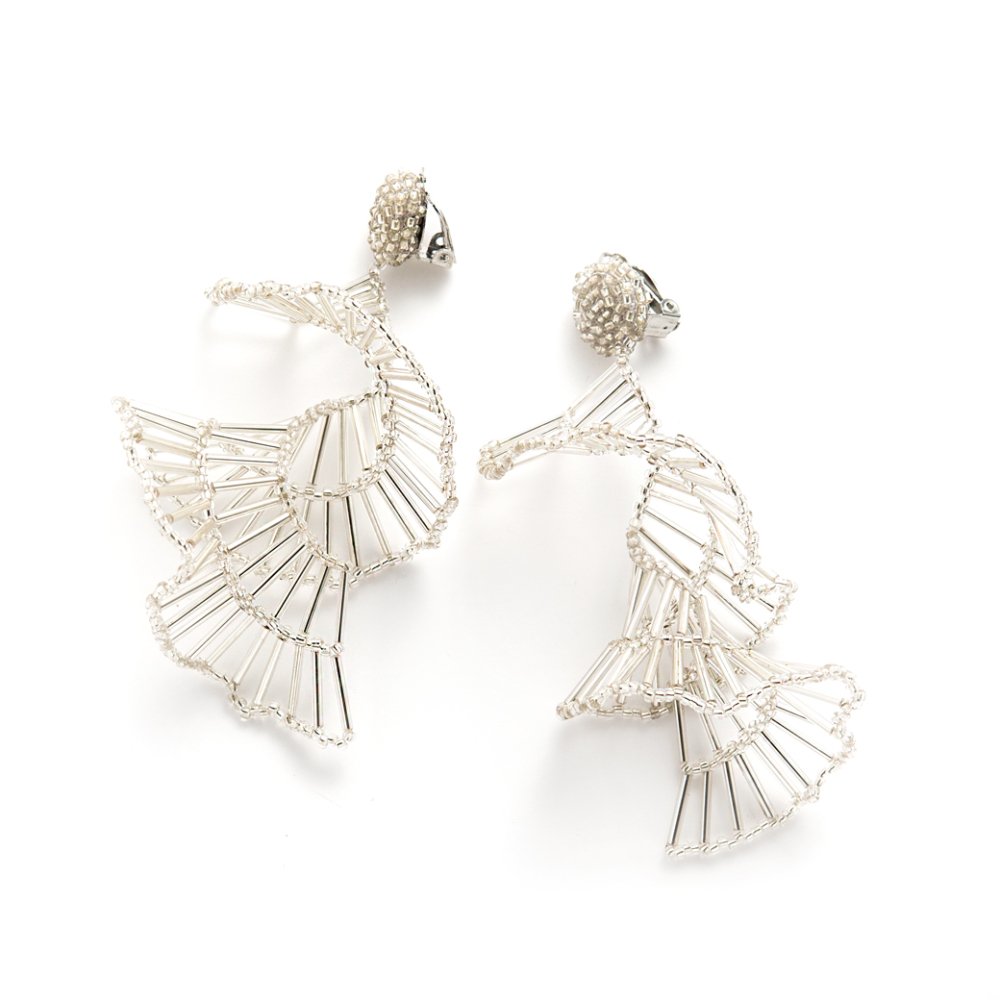 ANNE EARRING SILVER - designsix ONLINE SHOP