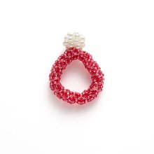 POPPO RING CLEAR RASPBERRY PEARL