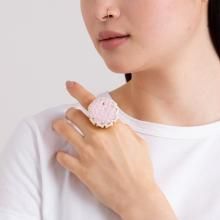 PIL GEM RING IVORY BABY PINK