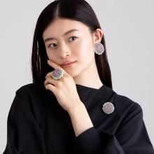 PIL GEM PIERCE BABY GREEN LILAC