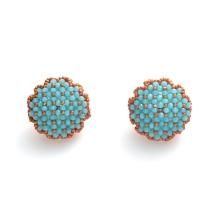 PIL GEM PIERCE APRICOT TURQUOISE