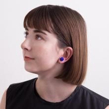 SEED EARRING ROYAL BLUE