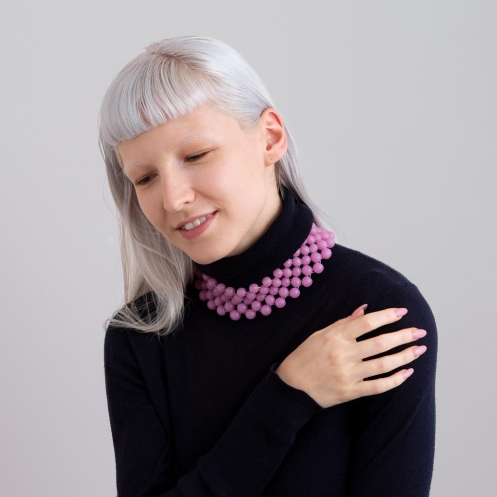 VANCOUVER NECKLACE ROSE PINK designsix ONLINE SHOP