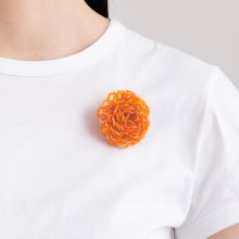 <img class='new_mark_img1' src='https://img.shop-pro.jp/img/new/icons8.gif' style='border:none;display:inline;margin:0px;padding:0px;width:auto;' />ROSE BROOCH CLEAR ORANGE