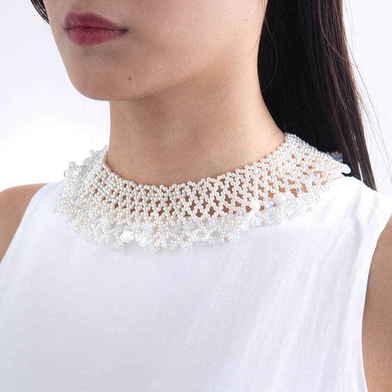 LACEY NECKLACE PEARL - designsix ONLINE SHOP