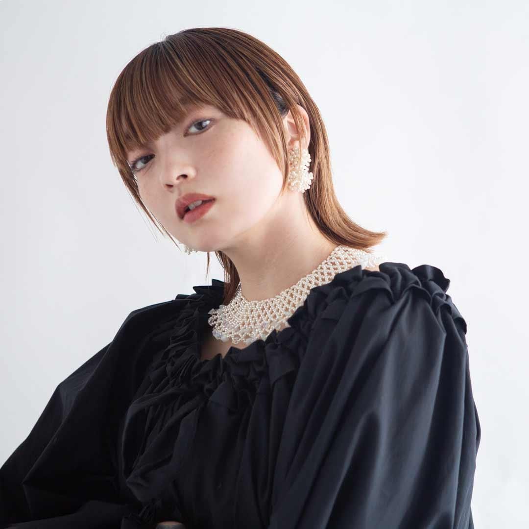 LACEY NECKLACE PEARL - designsix ONLINE SHOP