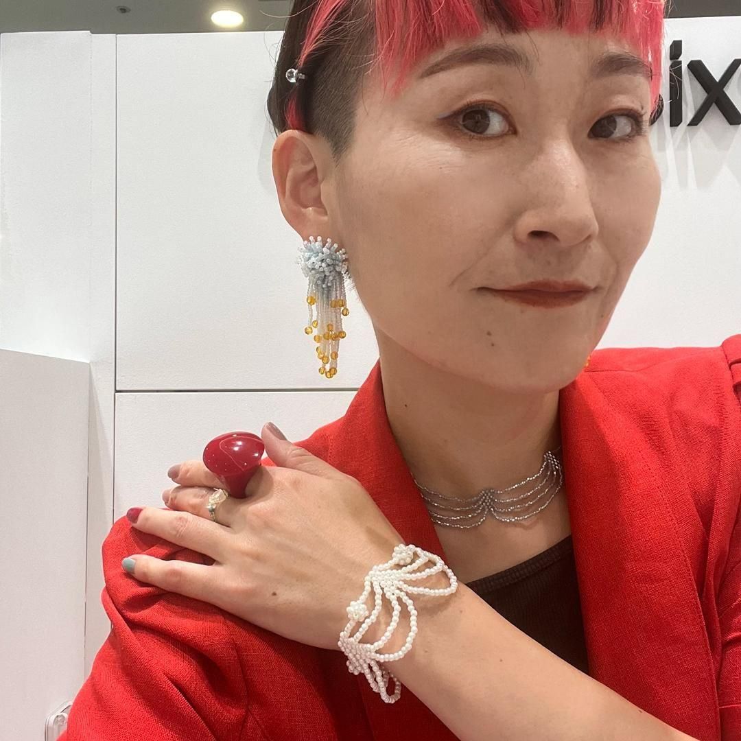 HALF JADE NECKLACE ICE BLUE - designsix ONLINE SHOP