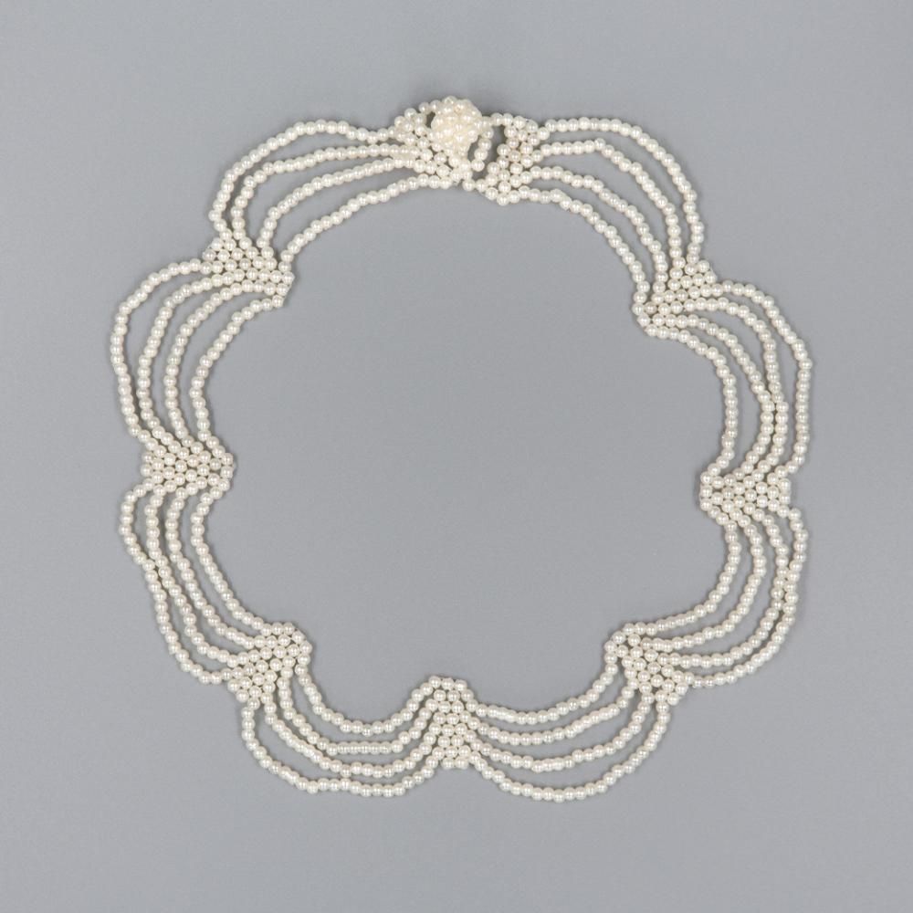 HALF JADE NECKLACE PEARL - designsix ONLINE SHOP HALF JADE NECKLACE PEARL - designsix ONLINE SHOP
