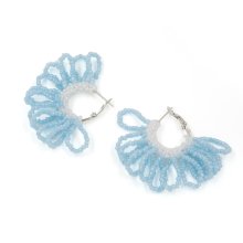 <img class='new_mark_img1' src='https://img.shop-pro.jp/img/new/icons8.gif' style='border:none;display:inline;margin:0px;padding:0px;width:auto;' />FLOWER HOOP PIERCE BABY BLUE MILKY WHITE
