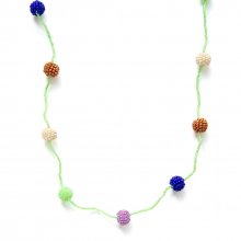 KIRI NECKLACE BABY GREEN MULTI