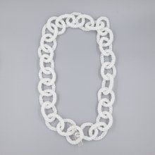 LARGE BE CHAIN BELT MILKY WHITE