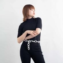 LARGE BE CHAIN BELT MILKY WHITE
