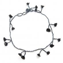 FLOWER FIELD NECKLACE METAL BLACK
