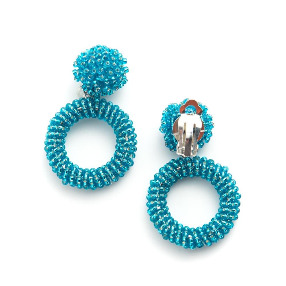 再入荷アイテム TURQUOISE DARK EARRING SUNNY BLUE SHOP ONLINE designsix - アクセサリー