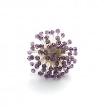 KILO BARB RING SILVER AMETHYST