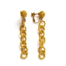BE CHAIN EARRING RICH GOLD