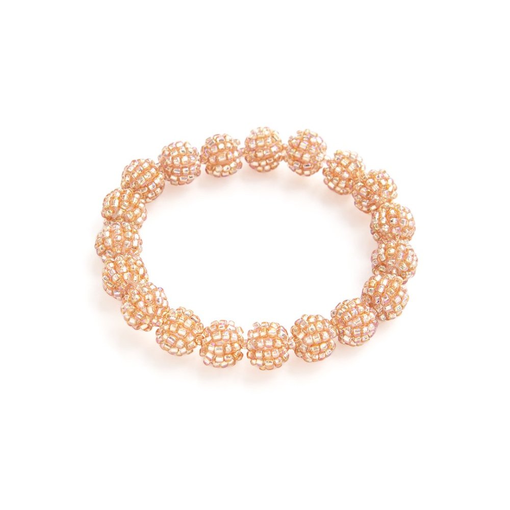 SEED BRACELET CHAMPAGNE PINK - designsix ONLINE SHOP