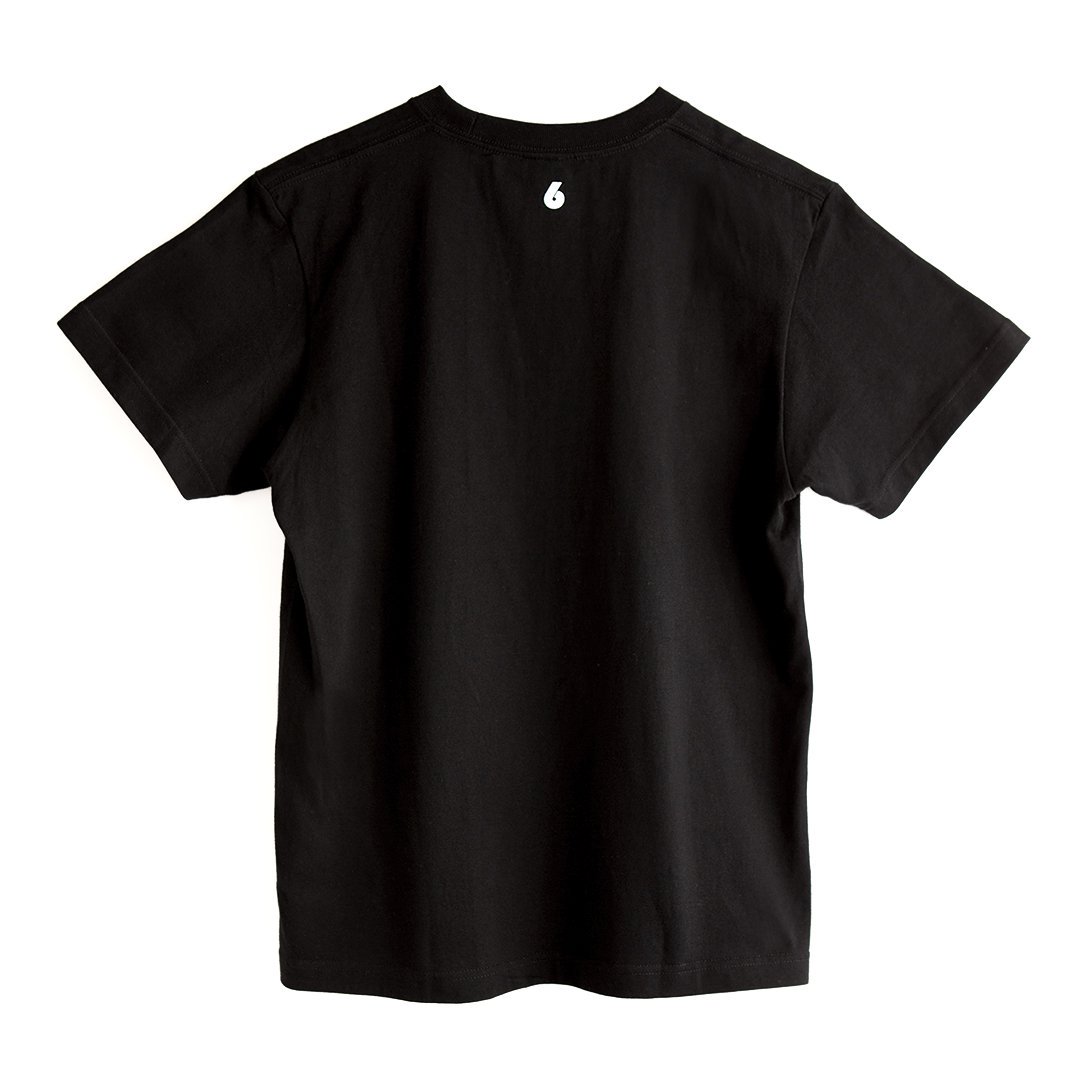 SIX T-SHIRT BLACK × BLACK - designsix ONLINE SHOP