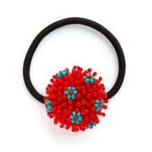 <img class='new_mark_img1' src='https://img.shop-pro.jp/img/new/icons8.gif' style='border:none;display:inline;margin:0px;padding:0px;width:auto;' />FLOWER NOVA HAIR RUBBER RED DEEP TURQUOISE