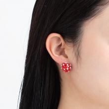 PETITE PEARL PIERCE RED PEARL MILKY WHITE