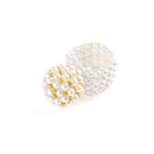 PETITE PEARL RING PEARL RICH GOLD