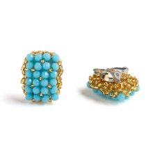 <img class='new_mark_img1' src='https://img.shop-pro.jp/img/new/icons8.gif' style='border:none;display:inline;margin:0px;padding:0px;width:auto;' />GEM EARRING GOLD TURQUOISE