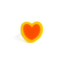 <img class='new_mark_img1' src='https://img.shop-pro.jp/img/new/icons8.gif' style='border:none;display:inline;margin:0px;padding:0px;width:auto;' />DOUBLE HEART RING YELLOW STRONG ORANGE