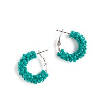 <img class='new_mark_img1' src='https://img.shop-pro.jp/img/new/icons8.gif' style='border:none;display:inline;margin:0px;padding:0px;width:auto;' />SEED HOOP PIERCE DEEP TURQUOISE