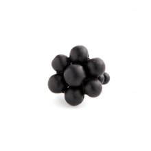 VANCOUVER FLOWER RING BLACK