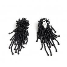TIERED EARRING BLACK BLACK
