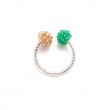 KATE EAR CUFF CLEAR EMERALD GREEN MULTI