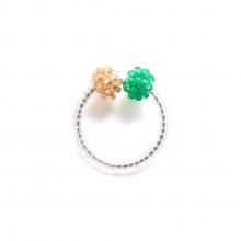 KATE EAR CUFF CLEAR EMERALD GREEN MULTI