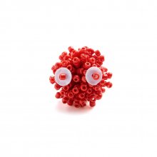 MONSTER FUNKY BROOCH RED