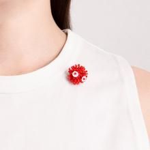 MONSTER FUNKY BROOCH RED