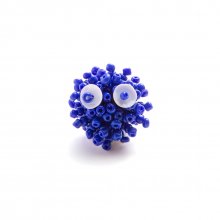 MONSTER FUNKY BROOCH ROYAL BLUE