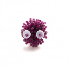 MONSTER FUNKY BROOCH DEEP PURPLE