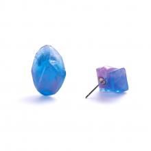 ROCK PIERCE CLEAR BLUE PINK