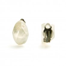 ROCK EARRING SILVER