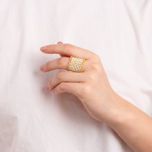 HEMMING RING IVORY GOLD