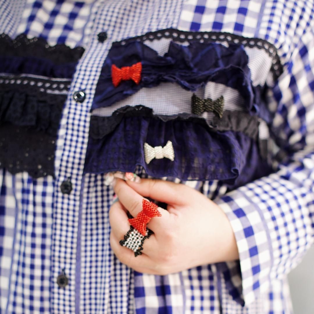 HEMMING RING WHITE BLACK - designsix ONLINE SHOP