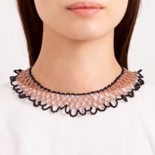 HEMMING NECKLACE BLACK ORANGE