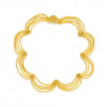 HALF JADE NECKLACE GOLD