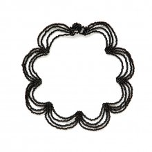 HALF JADE NECKLACE BLACK