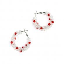 HAPPYCORE HOOP PIERCE CLEAR RED