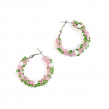 <img class='new_mark_img1' src='https://img.shop-pro.jp/img/new/icons8.gif' style='border:none;display:inline;margin:0px;padding:0px;width:auto;' />HAPPYCORE HOOP PIERCE CLEAR PINK GREEN