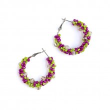 <img class='new_mark_img1' src='https://img.shop-pro.jp/img/new/icons8.gif' style='border:none;display:inline;margin:0px;padding:0px;width:auto;' />HAPPYCORE HOOP PIERCE LIME GRAPE