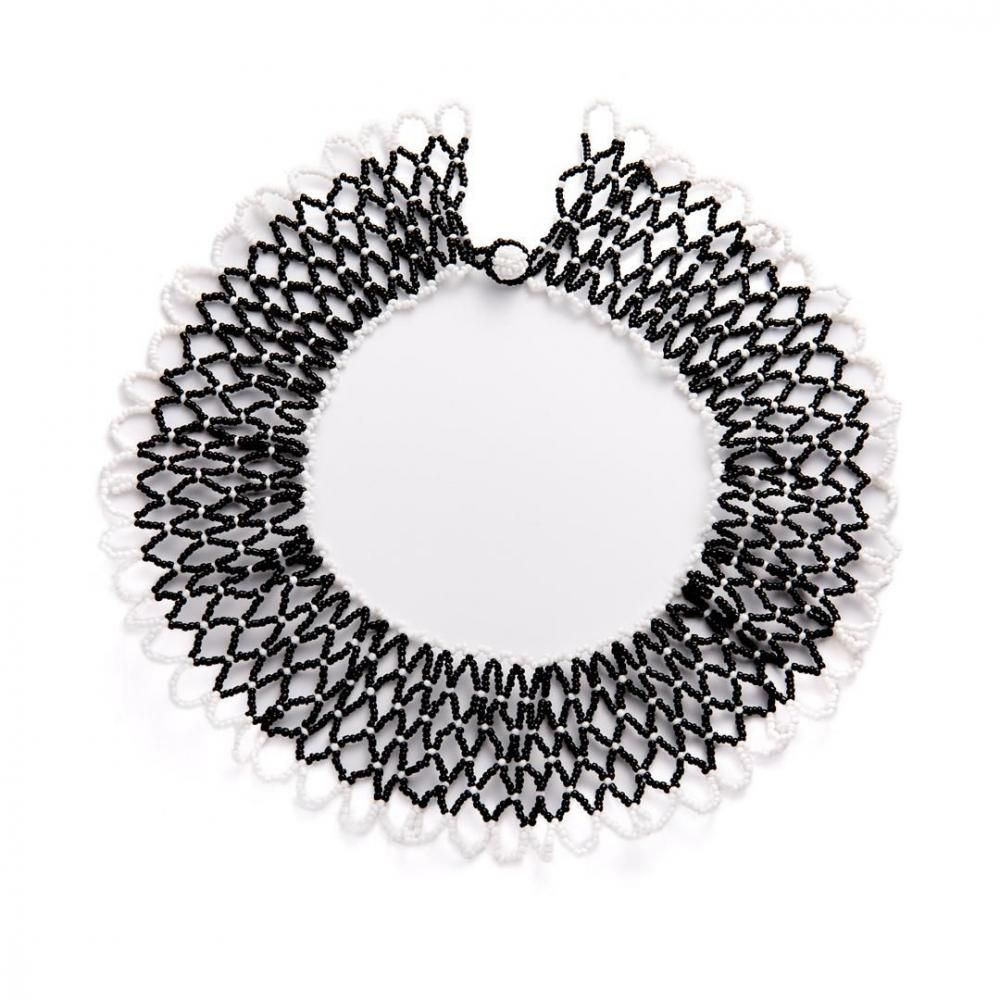 品質保証 BLACK NECKLACE COLLAR 一点もの】PROTOTYPE WHITE designsix - キッズ・ファミリー